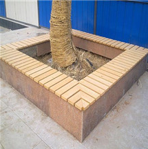 山西木塑方形树围坐凳